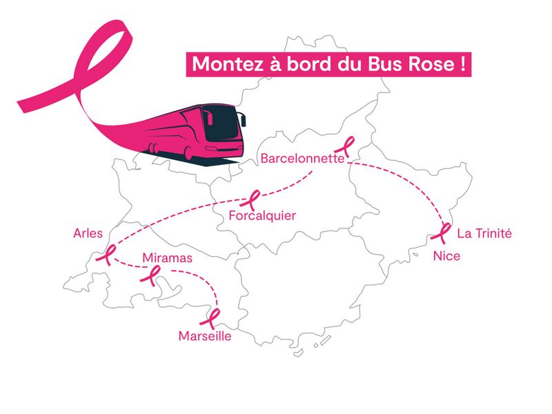 Le Bus Rose sur la route de la prévention du cancer du sein