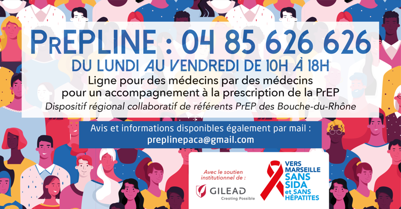 PrEPLINE :  ligne téléphonique gratuite