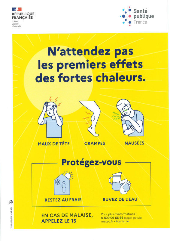 Fortes chaleurs : Informer pour mieux prévenir les risques sanitaires
