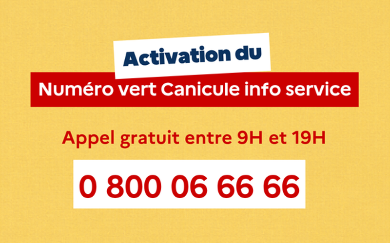 Canicule : activation du numéro vert