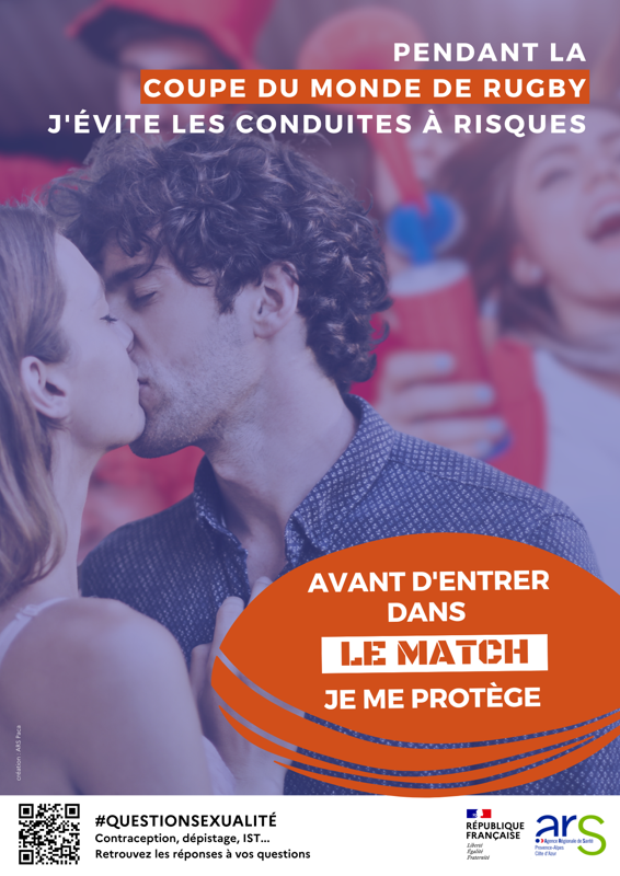  Pendant la Coupe du monde de rugby, j'évite les conduites à risques