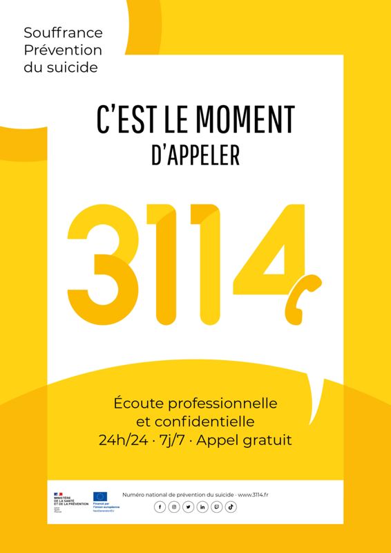 Journée mondiale de la prévention du suicide : 10 septembre 2023
