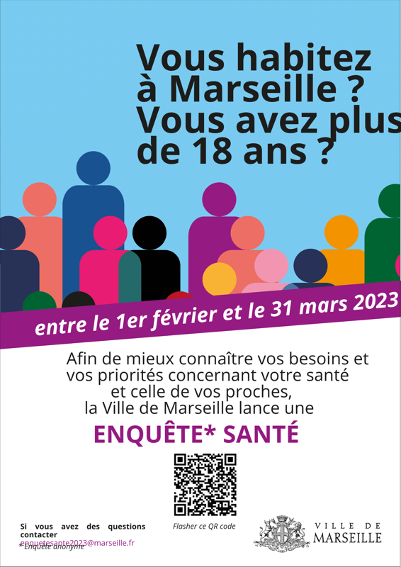 La ville de Marseille lance une enquête santé auprès de tous ses habitants