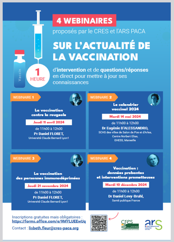 4 webinaires : Semaine européenne de vaccination 2024