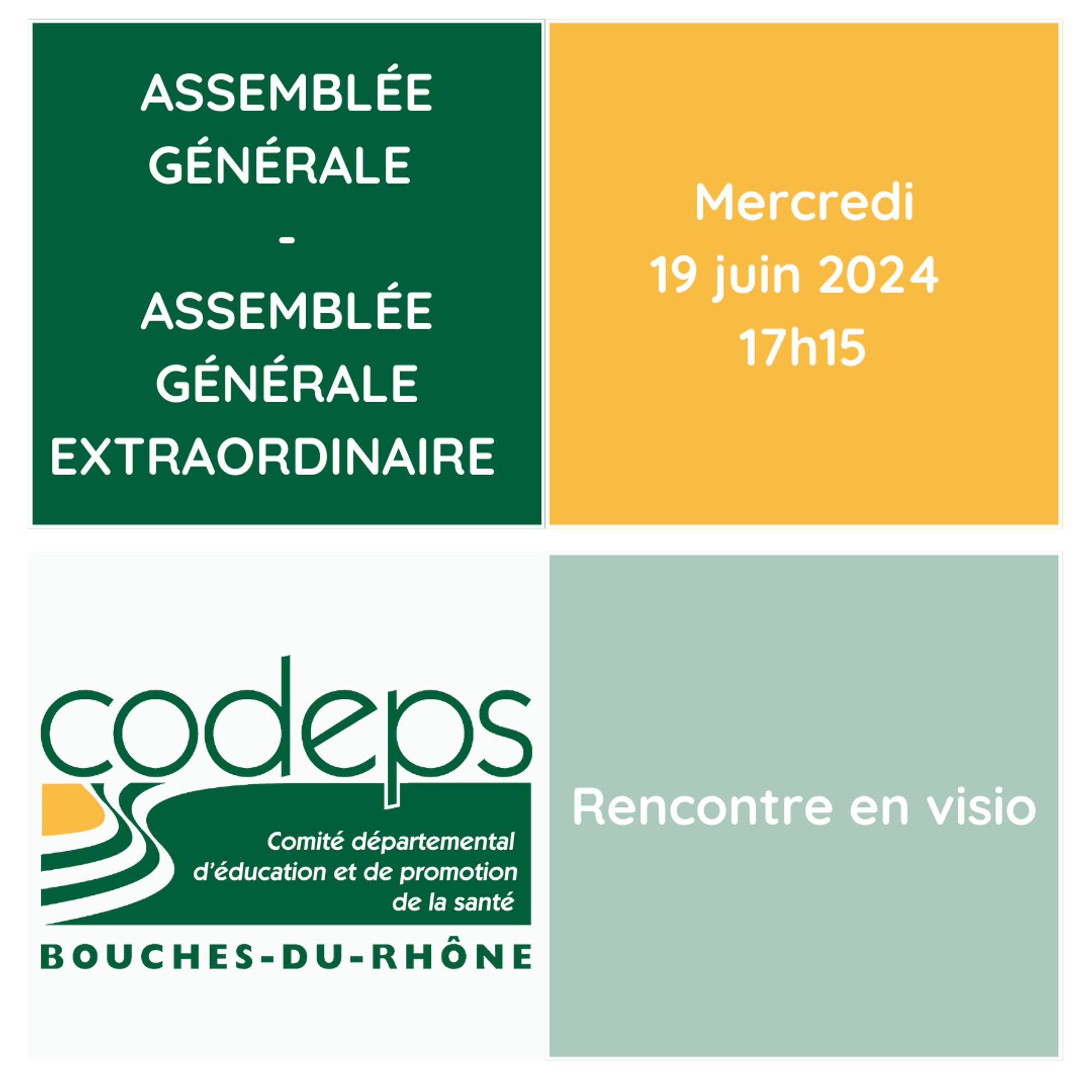 Assemblée générale et Assemblée générale extraordinaire du CoDEPS13