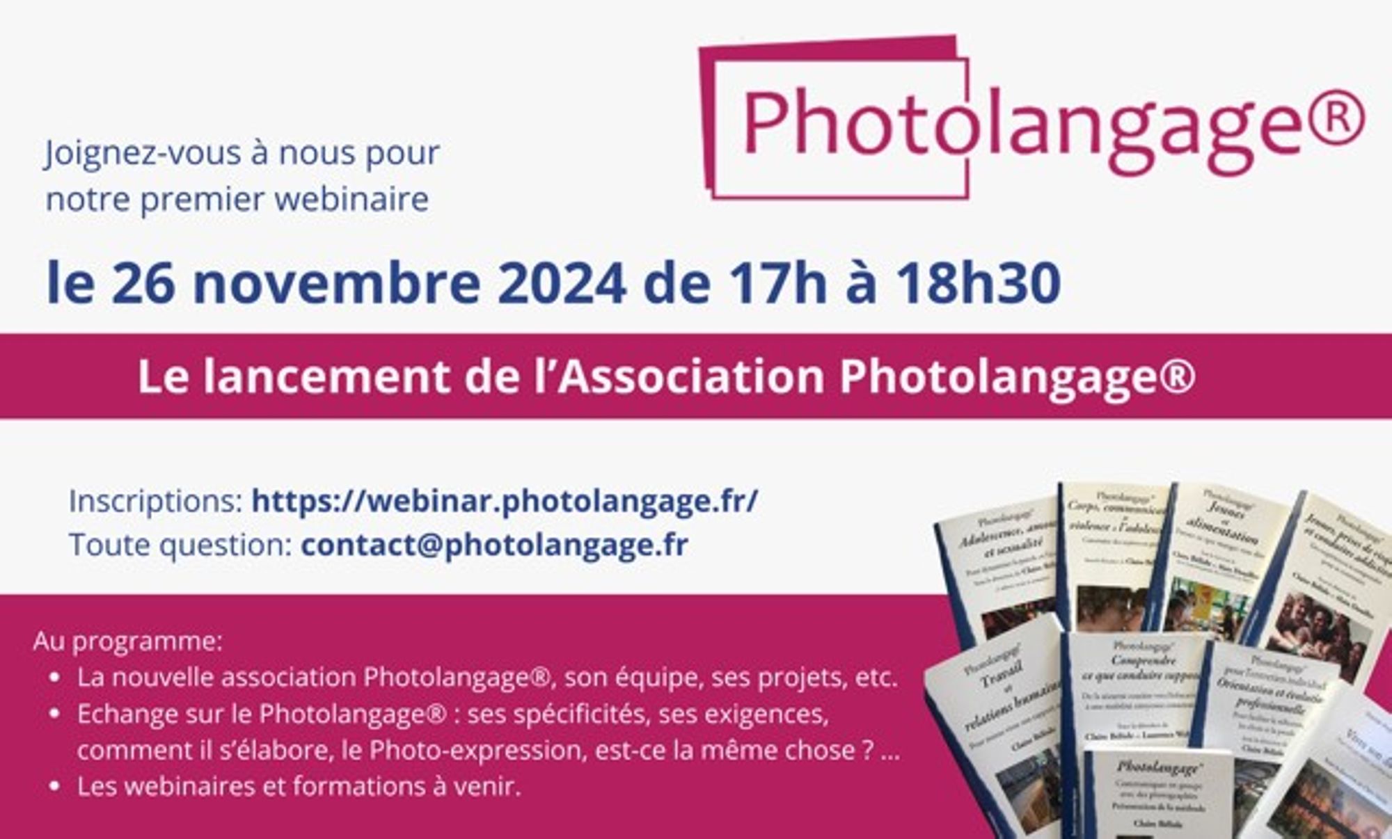 Webinaire de lancement de l'association Photolangage®