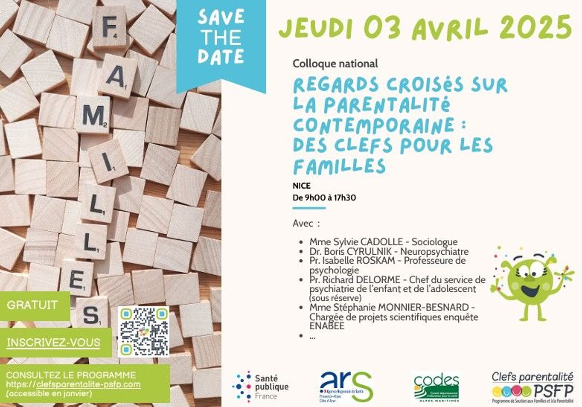 Colloque national : "Regards croisés sur la parentalité contemporaine : Des clefs pour les familles"