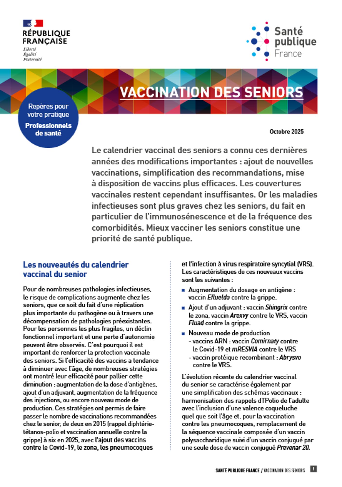 Vaccination des seniors