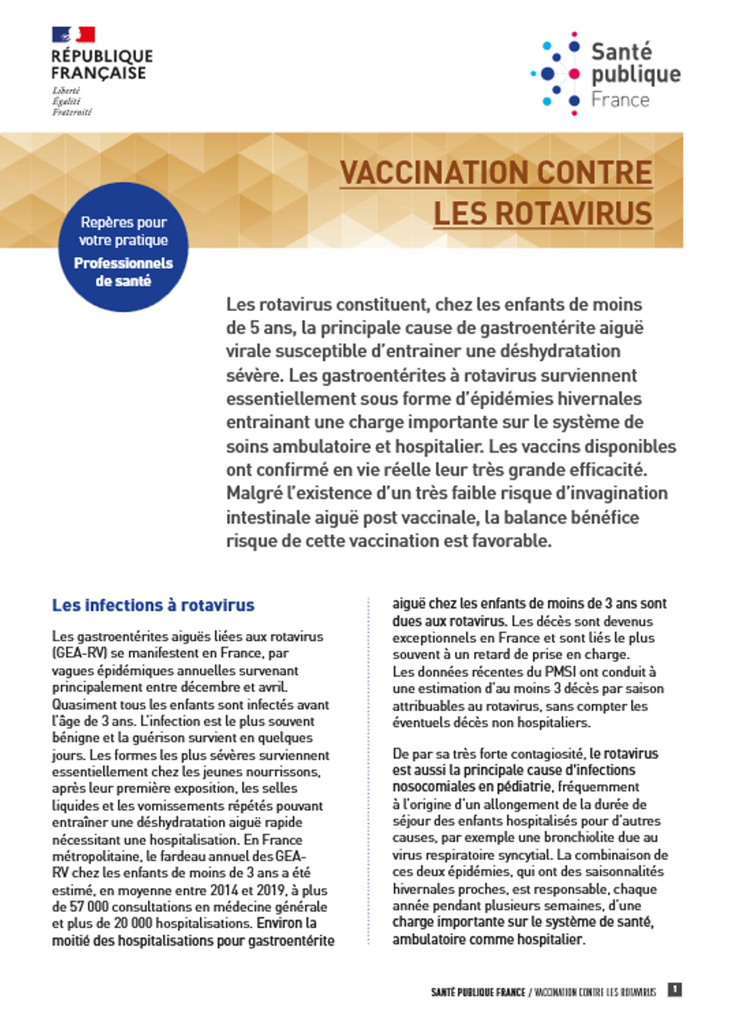 Vaccination contre les rotavirus