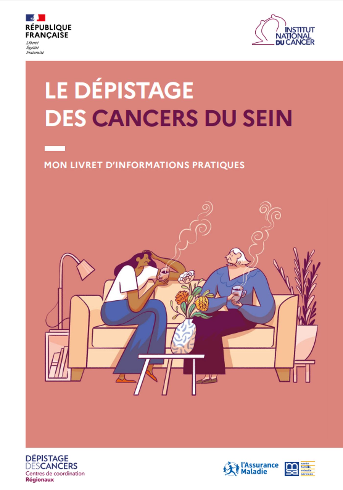 Brochures, affiches et quiz sur le dépistage du cancer du sein