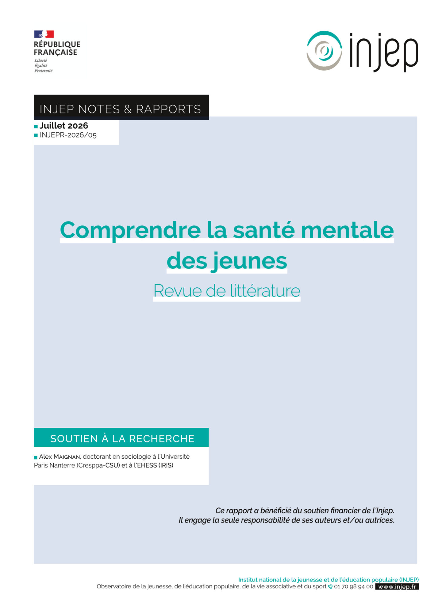 Comprendre la santé mentale des jeunes