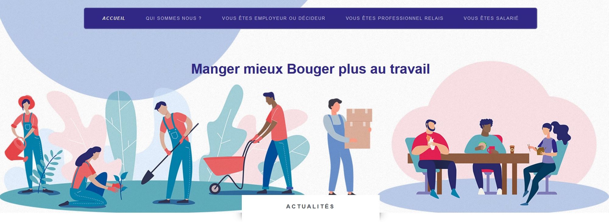 SITE WEB : manger-mieux-bouger-plus-au-travail.fr