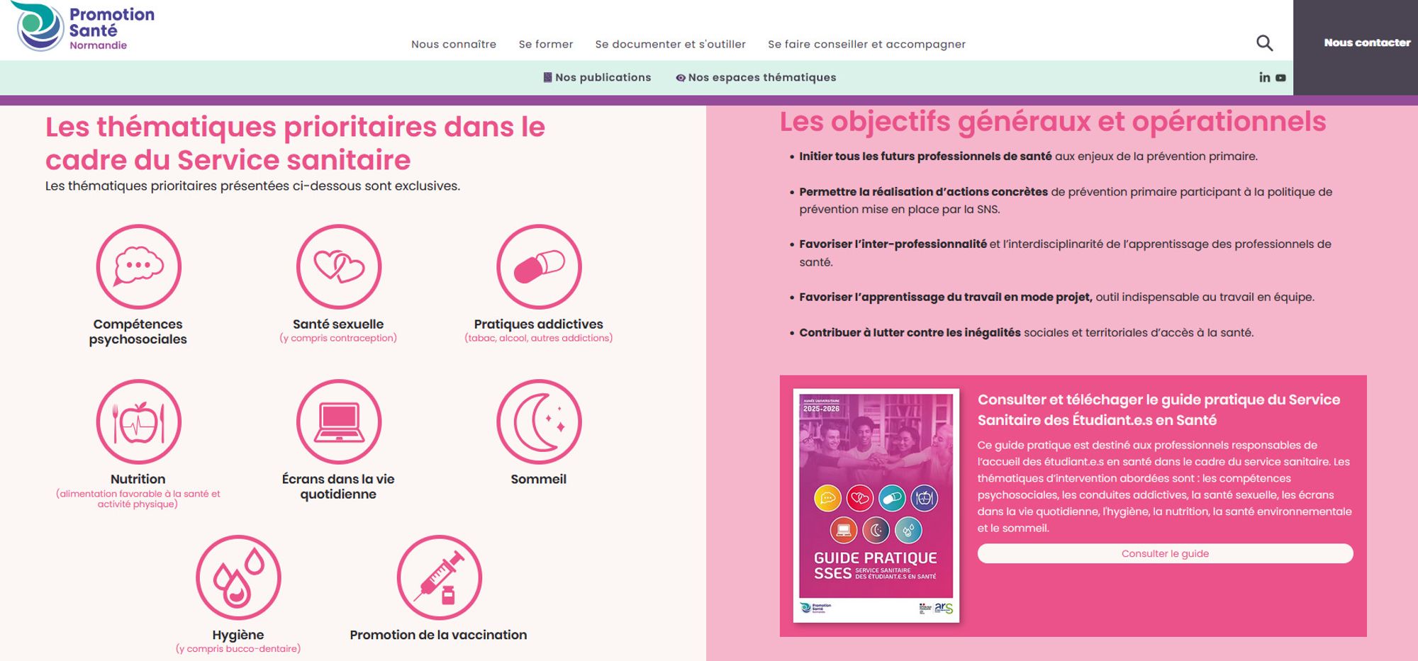 Guide pratique proposé par Promotion santé Normandie 