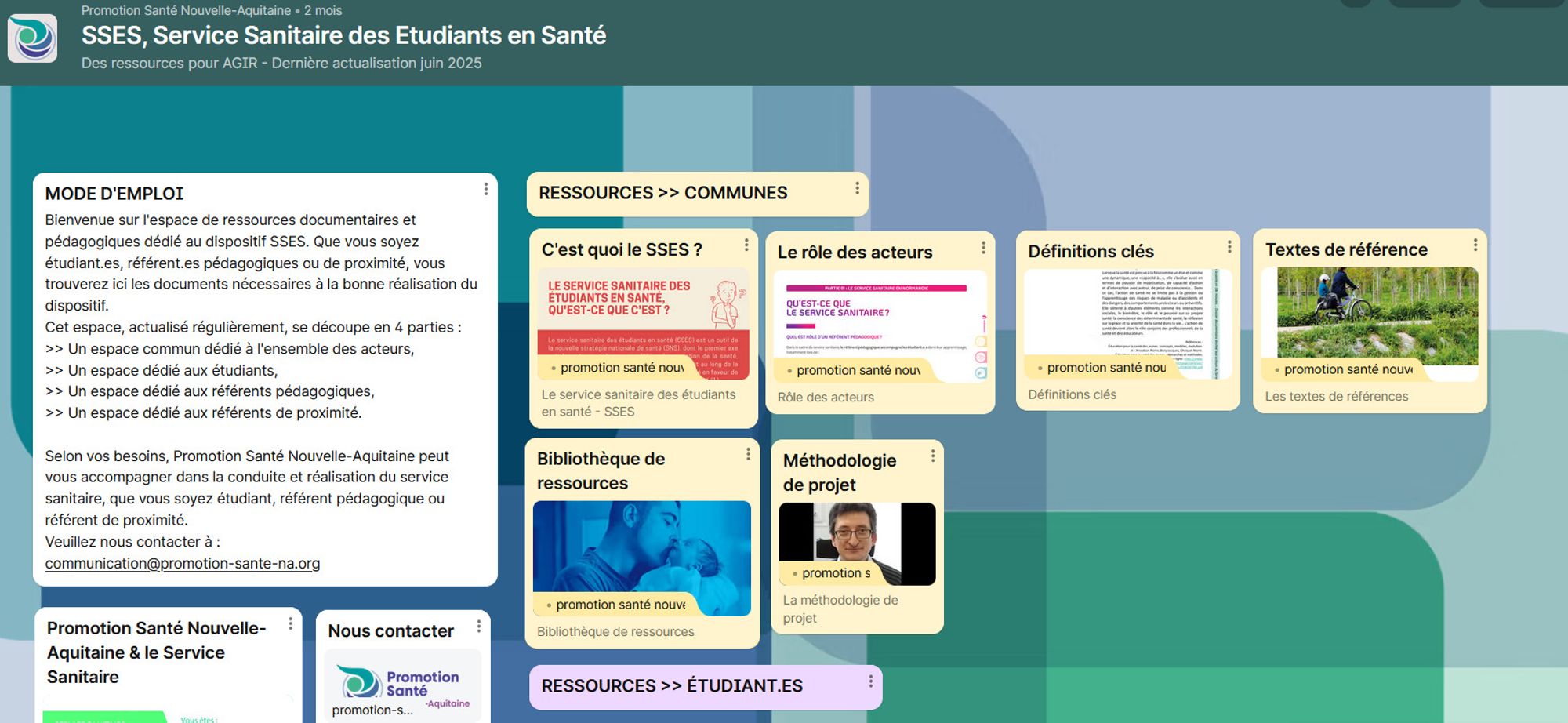  Un espace ressources proposé par Promotion Santé Nouvelle-Aquitaine 