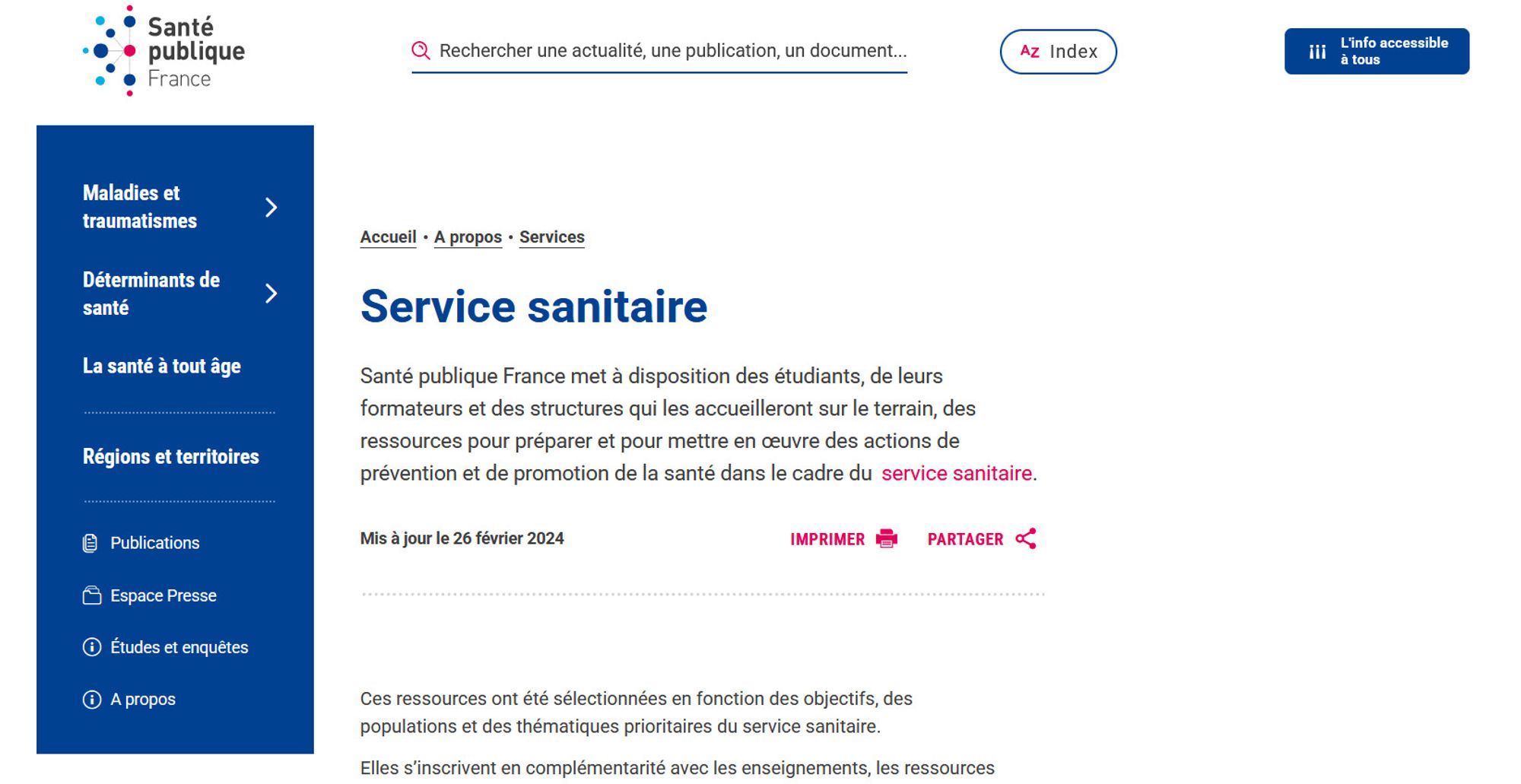  Repères et ressources de Santé Publique France 