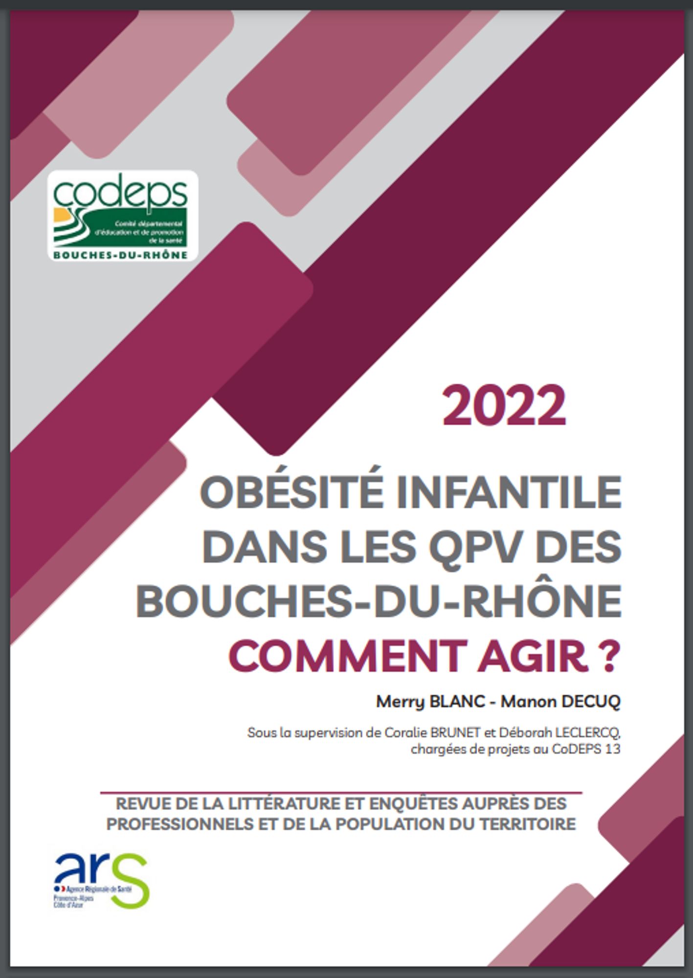 Obésité infantile dans les quartiers prioritaires : Comment agir?
