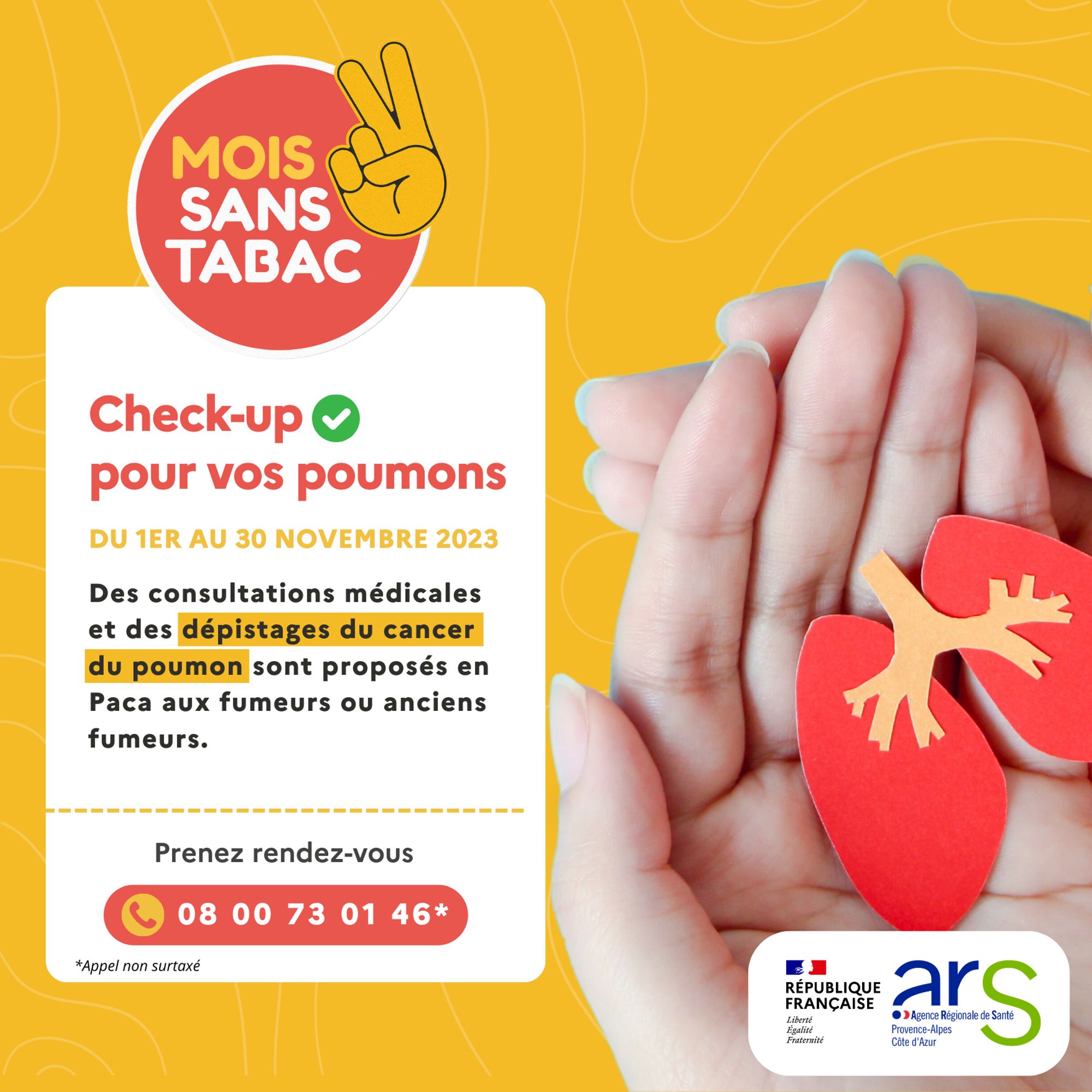 Le dispositif de dépistage "Check-up pour vos poumons" 