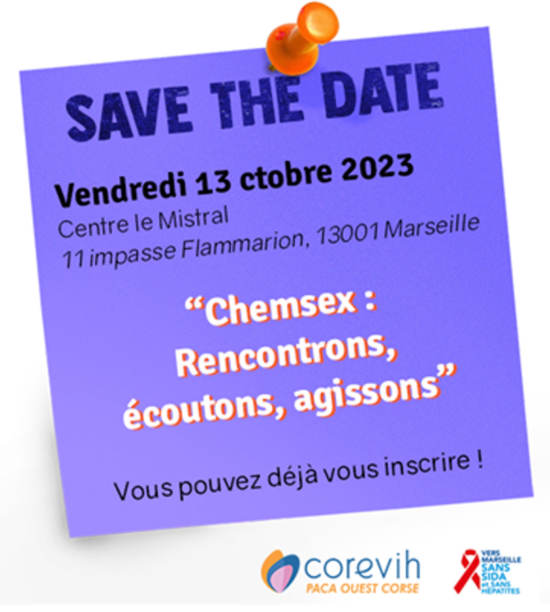 Journée "Chemsex : Rencontrons, Écoutons, Agissons"