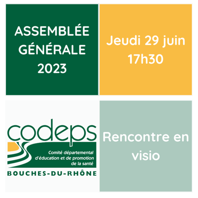 Save the Date : Assemblée générale du CoDEPS13